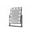 Glow Up-  Makeup Artist Mirror - Square Tilt w. 12  LED Lamps - Black - Beauty