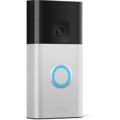 Ring - Battery Video Doorbell (Satin Nickel) + Chime (2nd Gen) - Electronics