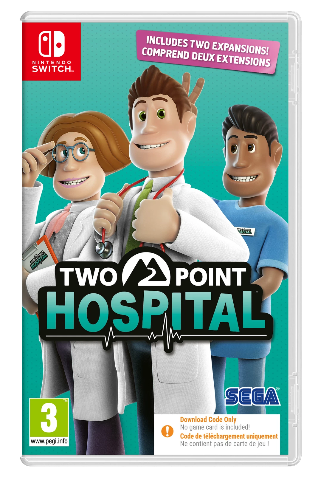 Two Point Hospital (Code in  a Box) - Nintendo Switch
