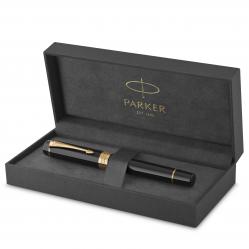 Parker - Duofold Centennial Fountain Pen - Classic Black with Gold Trim - Office and School Supplies
