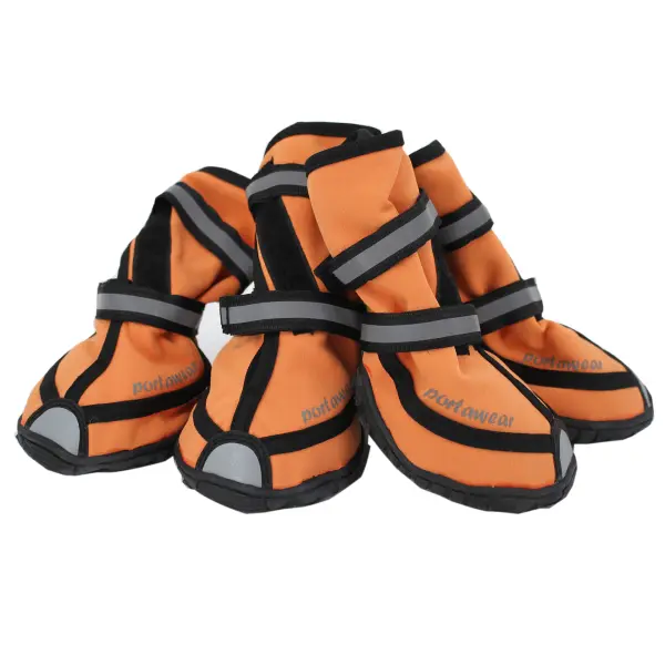 Porta21 -  Wear Boots - Orange - M - Pet Supplies