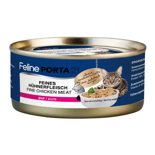 Porta21 - Feline Chicken Pure - 156 g - Pet Supplies