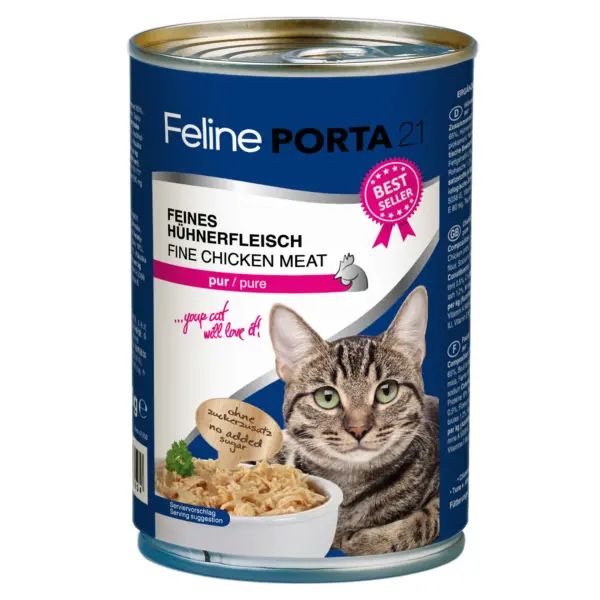Porta21 - Feline Chicken Pure - 400 g - Pet Supplies