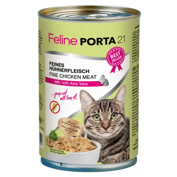 Porta21 - Feline Chicken with Aloe Vera - 400 g - Pet Supplies