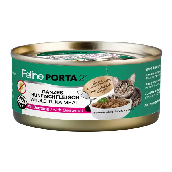 Porta21 - Feline Whole Tuna Seaweed - 156 g - Pet Supplies