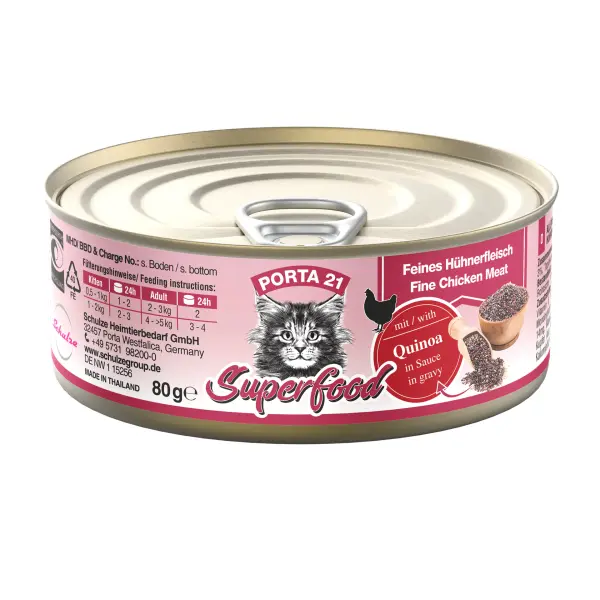 Porta21 - Superfood - Chicken - Quinoa - 80 g - Pet Supplies