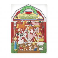 Melissa & Doug - Reusable Puffy Stickers Playset Farm (806034) - Toys