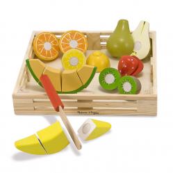 Melissa & Doug - Food Play Wooden Cutting Fruit (806107) - Toys