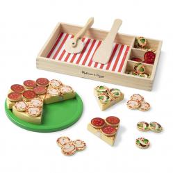 Melissa & Doug - Food Play Wooden Pizza (806110) - Toys