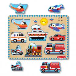 Melissa & Doug - Sound Puzzle Vehicles (806134) - Toys