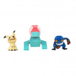 Pokémon - Battle Figure 3 pack - Mimikyu, Porygon & Croagunk (PKW4091) - Toys