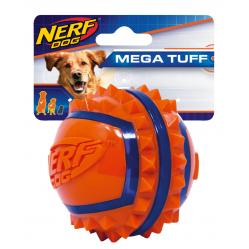 NERF - Nerf Dog Two-Tone TPR Spike Ball - Large - 9cm - Pet Supplies