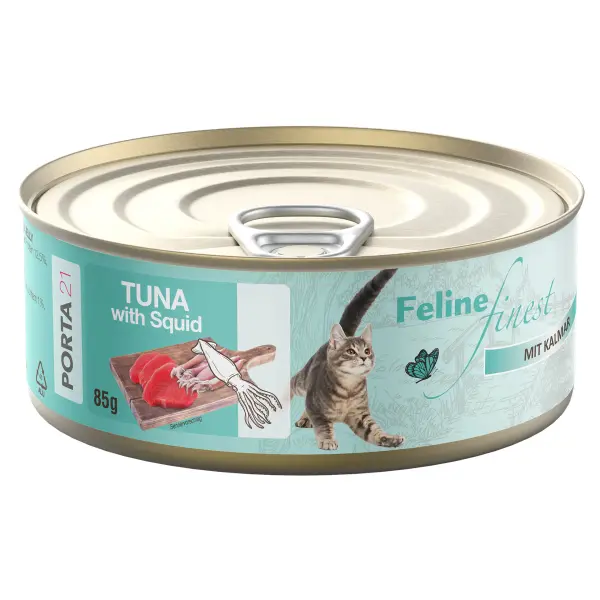 Porta21 - Feline - Tuna Squid - 85 g - Pet Supplies