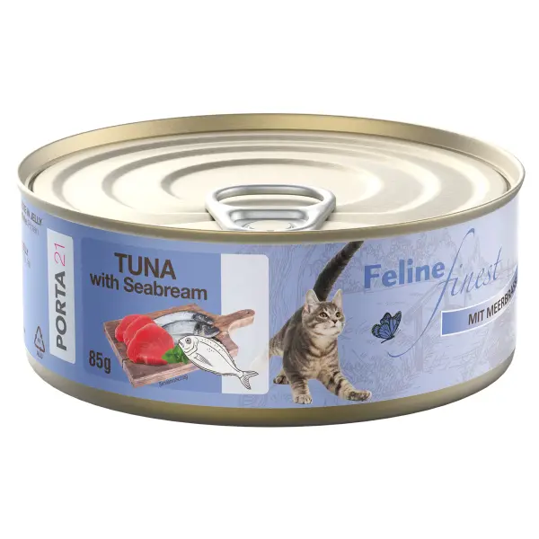 Porta21 - Feline - Tuna Seabream - 85 g - Pet Supplies