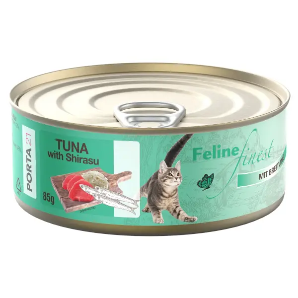 Porta21 - Feline Tuna Shirasu - 85 g - Pet Supplies