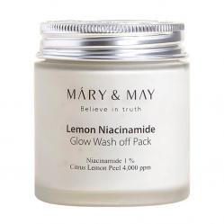 Mary&May - Lemon Niacinamide Glow Wash Off Pack - 125 g - Beauty