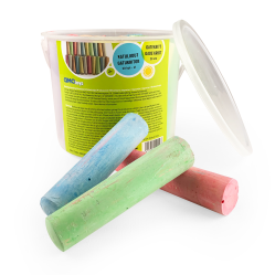 Happy Summer - Sidewalk Chalk Bucket 20pcs - (301074) - Toys