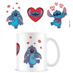 Disney Stitch - Lilo and Stitch Love Stitch Mug - White - Standard Mug Size - Fan Shop and Merchandise