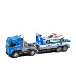 KLX - Die-cast truck w/hanger, police car, light & sound (534680) - Toys