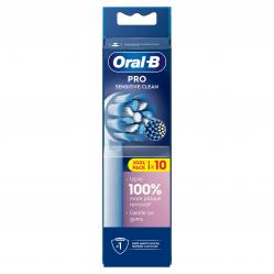 Oral B - Pro Sensitive Clean Toothbrush Heads - White - 10 Counts - Health and Personal Care