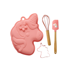 Rice - Baking Set Unicorn Love - Pink - Set of 4 - Baby and Children