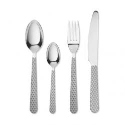 Lyngby Porcelæn - Rhombe Cutlery Set 16 pcs. - Steel - Home and Kitchen
