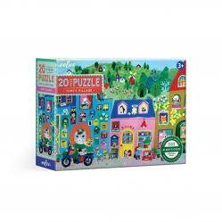 Eeboo - Puzzle 20 pcs - Yumi's Village (EPZY863) - Toys
