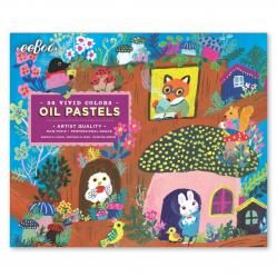 Eeboo - Oil Pastels 36 pcs - Yumi's Mushroom House (EPAS174) - Toys