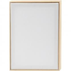 (Bundle) Stretched Canvas with Frame - A4 - size 21x29,7 cm - 280 g - white (257410) - Toys