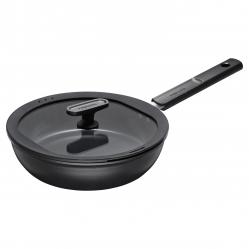 Fiskars - Hard Face Sauté Pan 24 cm with Lid - Home and Kitchen