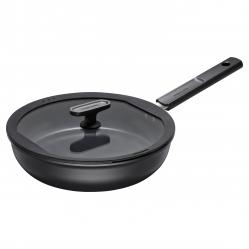 Fiskars - Hard Face Sauté Pan 26 cm with Lid - Home and Kitchen