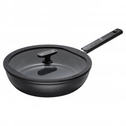 Fiskars - Hard Face Sauté Pan 28 cm with Lid - Home and Kitchen