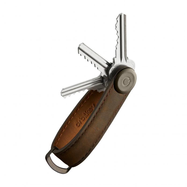 ​Orbitkey - Gift Set - Crazy Horse Key Organiser + Multitool V2 - Oak - Gadgets