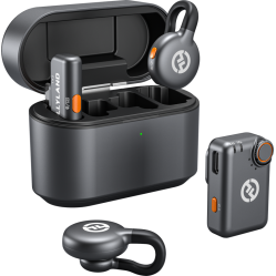 Hollyland - LARK M2S Mini Combo Wireless Lavalier Microphone - Space Gray - Musical Instruments & DJ