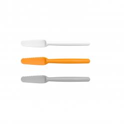 Fiskars - FunctionalForm Plastic Butter Knives - Set of 3 - Lightweight and Safe for Everyday Use - Home and Kitchen