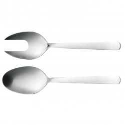 Fiskars - FunctionalForm Salat Cutlery 2 Pieces - Matt Steel - Home and Kitchen