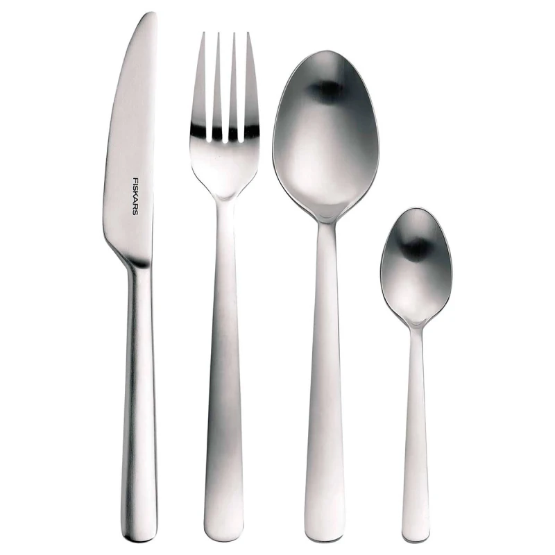 Fiskars - FunctionalForm Cutlery Gift Box, 24 Pieces - Matt Steel - Home and Kitchen