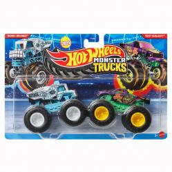 Hot Wheels - Monster Trucks 1:64  - Bionic Bruiser vs Test Subject (JCC68) - Toys