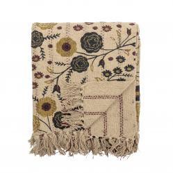 Bloomingville - Eydis Throw - Nature - Recycled Cotton - Home and Kitchen