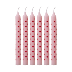 Rice - Candles with Heart Print - Red - Small - Baby and Children