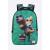 FIRSTGRADE - Monkey PEEPZ Backpack - Green - 46 cm x 28.5 cm x 12.5 cm - Luggage and Travel Gear