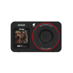 Rollei - Compactline Dual Screen Digital Camera - 64 MP - 4K - Electronics