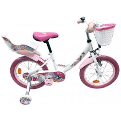 Volare - Children's Bicycle 16" - Unicorn White (61678) - Toys