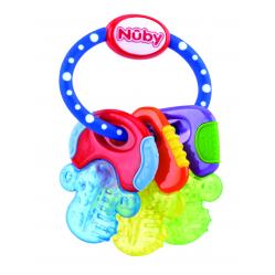 Nuby - Teether IcyBite Keys - 3m+Blue/Yellow/Green (708013) - Toys