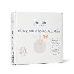 Vanilla Copenhagen - Hand & Foot Clay Kit - Beige - Ø11 cm - Baby and Children