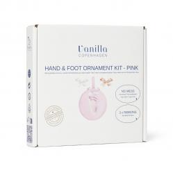 Vanilla Copenhagen - Hand & Foot Clay Kit - Pink - Ø11 cm - Baby and Children
