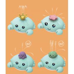 Carlo Baby - Crab with water-spraying accessories and lights +18m Blue (667704) - Toys