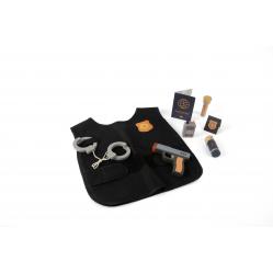 Dantoy - Policeman play set in wood, 7 pcs (5714) - Toys