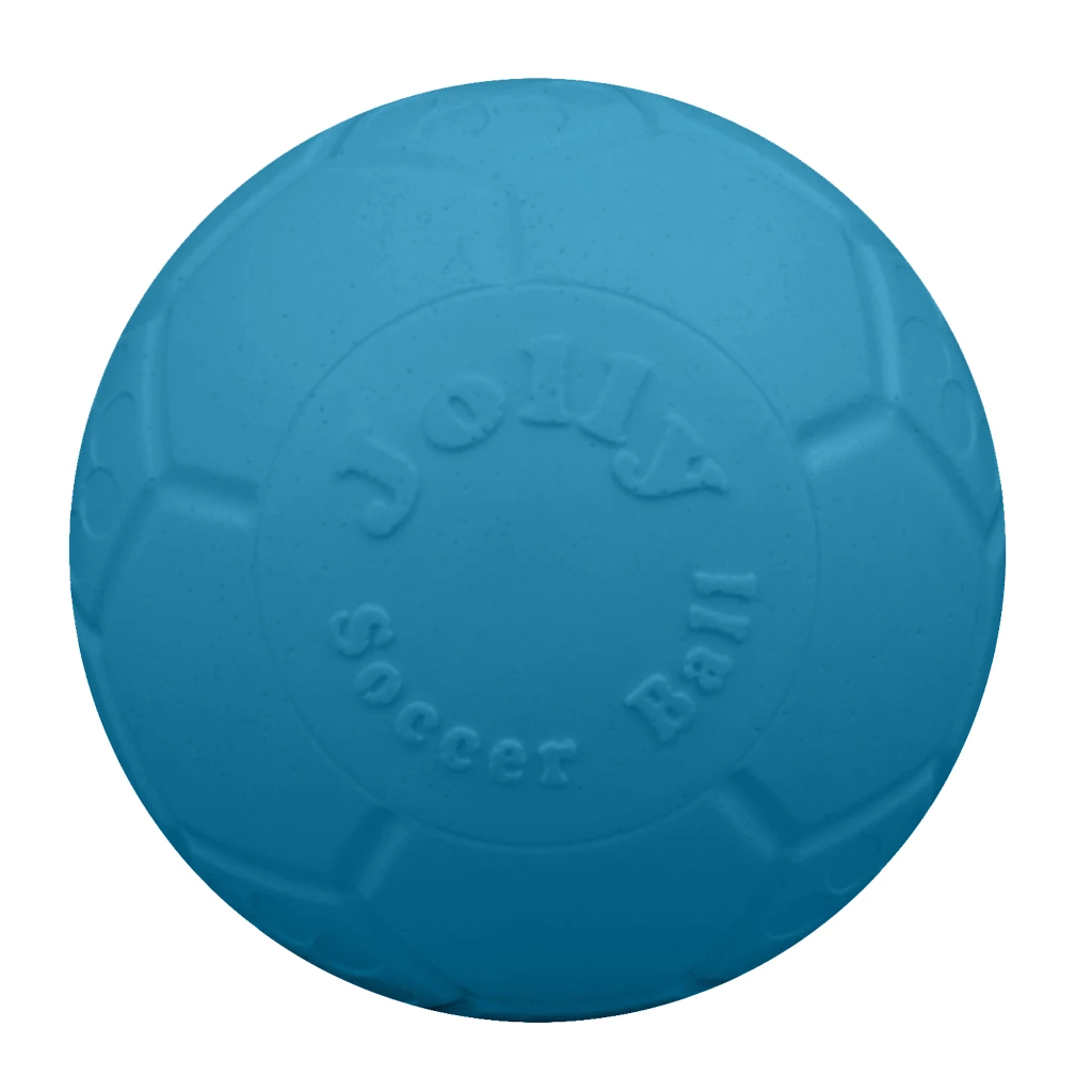 jolly pets - Jolly Soccer Ball - Light Blue - L (20cm) - Pet Supplies