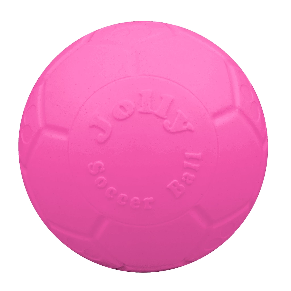 jolly pets - Jolly Soccer Ball - Pink - L (20cm) - Pet Supplies